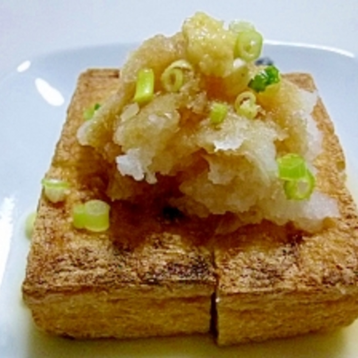 焼き絹揚げ豆腐のおろしのせ レシピ 作り方 By Ryuku55 楽天レシピ 焼き絹揚げ豆腐のおろしのせ レシピ 作り方 By Ryuku55 楽天レシピ